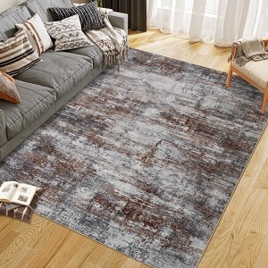 Area Rugs for Living Room Rug Washable: Abstract Tumble Large Rug for Dining Room Bedroom Carpet - 1 of 4