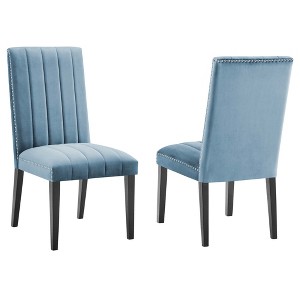 Modway Catalyst Performance Velvet Dining Side Chairs - Set of 2 - 1 of 4