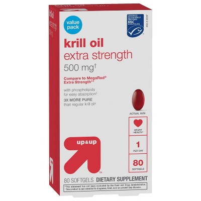 Omega-3 Krill Oil Extra Strength 500mg Softgels - up & up™
