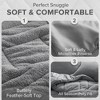 3 Pcs Luxury Feather-Soft Fluffy Comforter Set, All Season Double Diamond Pattern Microfiber Comforter Set, Medium-weight Premium Microfiber Reverse Bed Set for Bedroom with Pillow Cases, Queen / King Cozy & Soft Bedding Set for Year-Round - image 4 of 4