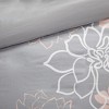 Okak Queen/King 6-Piece Flowers Printed Bed Duvet Cover Set with Decorative Pillows,Comfortable Coverlet Bedding Sets,Machine Washable - 3 of 4