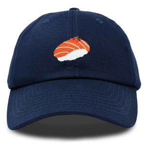 Dalix Salmon Nigiri Embroidered Sushi Cotton Dad Hat Baseball Cap Adjustable Womens - 1 of 4