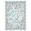 Scalloped Edge Area Rugs for Living Room Bedroom Floral Printed Snake Pattern Washable Rug Soft Non-Slip Low Pile Accent Rug - 4 of 4
