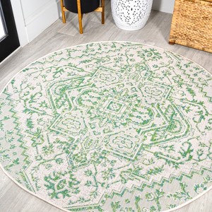 JONATHAN Y Estrella Bohemian Medallion Textured Weave Indoor/Outdoor Area Rug - 1 of 4