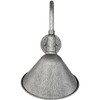 Franklin Iron Works Rustic Wall Light Sconce Galvanized Silver Hardwired 10 1/2" Fixture Gooseneck Arm for Bedroom Bathroom Vanity - 4 of 4