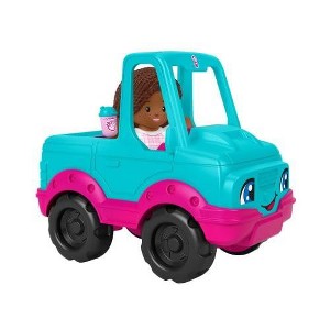 Fisher-Price Little People Barbie Toy Pick Up Truck and Figure, Toddler and Preschool Toy - 1 of 4