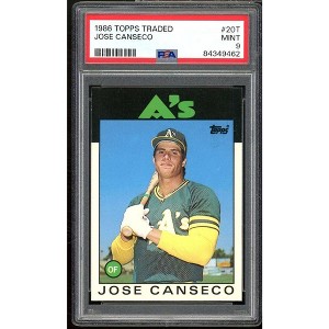 Jose Canseco Rookie Card 1986 Topps Traded #20T PSA 9 - 1 of 2