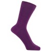 Solid Color Crew Cotton Dress Socks  from the Sock Panda (Men's Sizes, Adult Large) - 4 of 4
