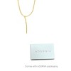 Adornia 14k Gold Plated Adjustable Serpent Lariat Y-Necklace - 3 of 4