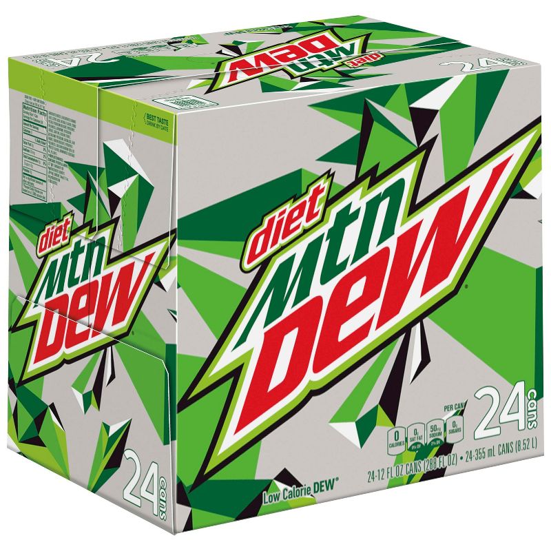 Diet Mountain Dew Soda - 24pk/12 fl oz Cans, 3 of 5