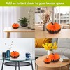 Briarwood Lane Fall Multipack S-M-L Orange and Black Pumpkin Honeycomb Paper Decor (3-pack) 9.5x9.5 Bundle Party Centerpiece Decoration - 3 of 4