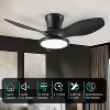 TALOYA 32 in. Indoor Black Small Ceiling Fan with Light and Remote and Quiet Reversible DC Motor, 3 CCT Light Kit - 4 of 4