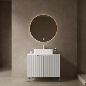 Versatile Bathroom Vanity with Sink: Elevate Your Space with Clean Lines and Contemporary Style in Any Finish - 1 of 4