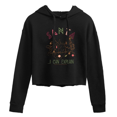 Women's - Winnie the Pooh - Christmas Tigger - Santa, I Can Explain Cropped Graphic Hoodie - image 1 of 3