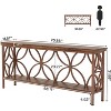 Tribesigns 70.86-Inch Narrow Sofa Table with Storage - 3 of 4