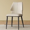 Modern Gray and White Dining Chair (Set of 2) – Contemporary Stylish Chairs for Dining Room, Kitchen, or Office, Comfortable & Durable Design - 4 of 4