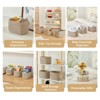 Aoibox Set of 3 Cotton Rope Storage Baskets 11x7x7 Soft Woven Bins for Organizing Toys Towels Home Decor Beige - 4 of 4