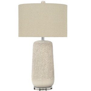 Monarch Specialties Lighting 31inchH Table Lamp Cream Ceramic Beige Shade Contemporary - 1 of 4