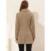 INSPIRE CHIC Women's Elegant Notched Lapel Button Single Breasted Winter Coat - 4 of 4