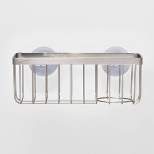 Stainless Steel Large Suction Sink Caddy Silver - Made By Design™