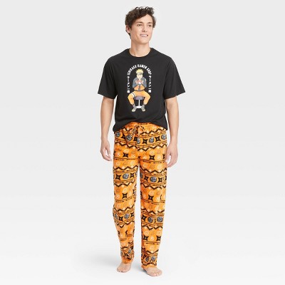 Men's Naruto Pajama Set - Orange S