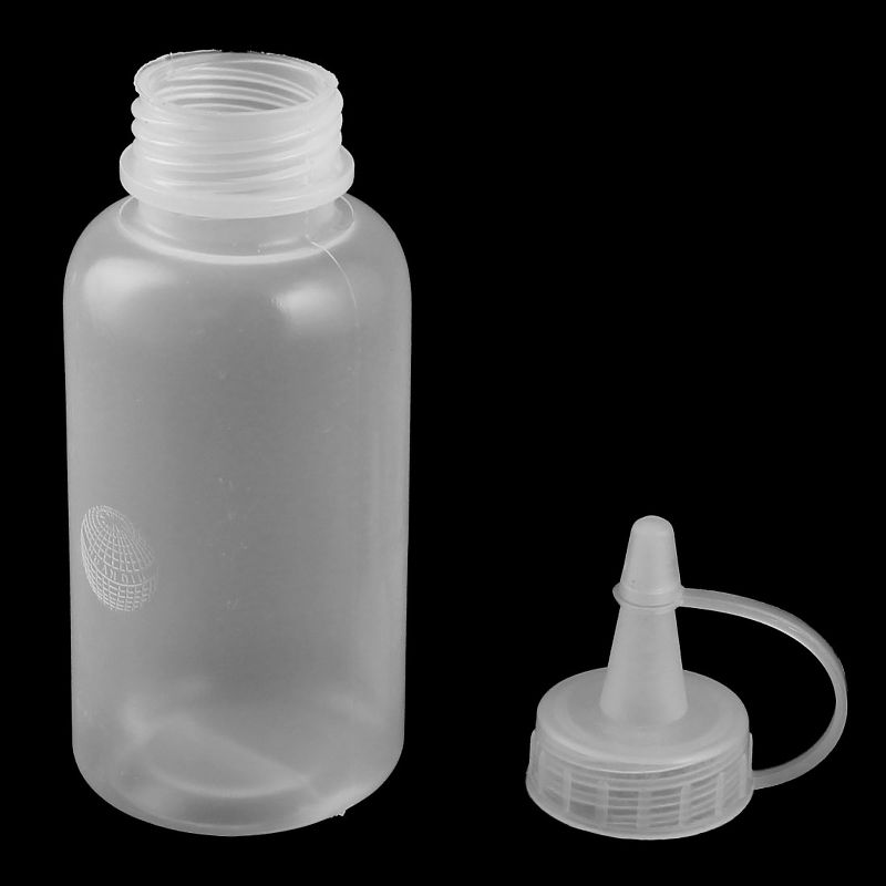Unique Bargains Plastic Home Kitchen Oil Vinegar Ketchup Squeeze Bottle Clear 100ml 5 Pcs, 3 of 6