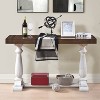 Bella Depot Farmhouse 30" Console Tabe with Pedestal Leg - 2 of 4