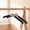 Unique Bargains Wooden Circle Hook Clothes Hanger 2 Pcs - 4 of 4