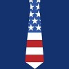 Design By Humans July 4th Patriotic American Flag Tie By FreshDressedTees Racerback Tank Top - 2 of 2
