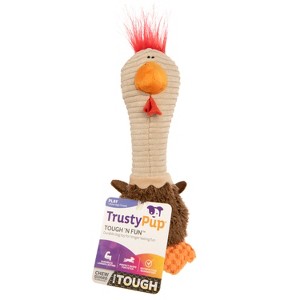 TrustyPup Long Neck Rowdy Rooster with Chew Guard Dog Toy - 1 of 4