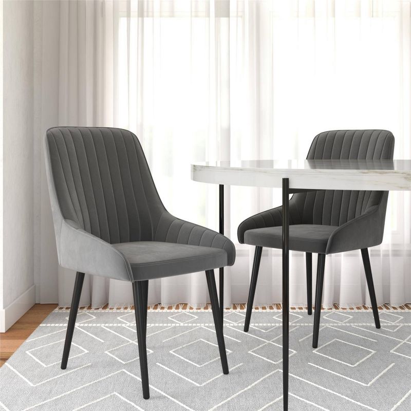 Set of 2 Cressida Upholstered Dining Chairs - Room & Joy, 3 of 13