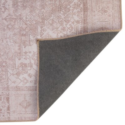 Ivory and Beige Chenille Rectangular Area Rug, 7' x 10'