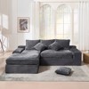 98'' Cloud L-Shaped Modular Sectional Sofa with Deep Seat and Convertible Sponge Cushions - 2 of 4