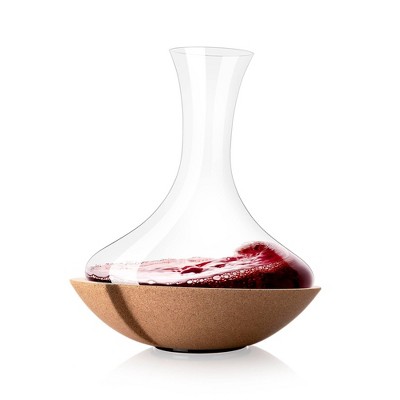 Nambe Moderne Glass Carafe, Water Pitcher with Spout, Elegant Decanter for  Serving Juice, Sangria, Lemonade, Iced Tea, and Cocktails for Bar,30 oz.