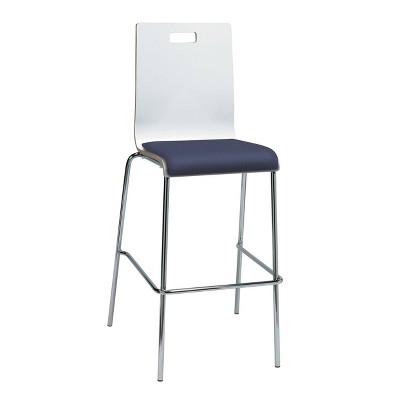 Jive Barstool Grape Vinyl Seat White - KFI