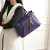 MKF Collection Valeria Vegan Leather Women's Satchel Bag with Keyring by Mia K - 3 of 4