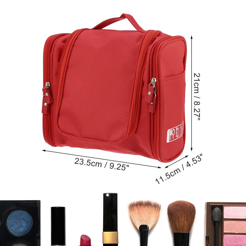 Unique Bargains Travel Makeup Bag Travel Toiletry Organizer Makeup Brush Holder Waterproof Oxford Cloth 1 Pcs, 4 of 7