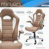 Anybear High Back Office Chair with Flip-Up Arms - 3 of 4