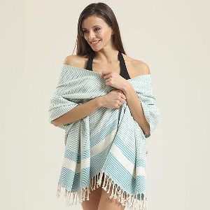 100% Cotton Oversized Beach towels 71x36in - Quick Dry, Sand-Free - Multiple Colors from M.O.S - 1 of 1