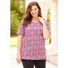 Catherines Women's Plus Size Suprema Ultra-Soft Scoopneck Tee - 4 of 4