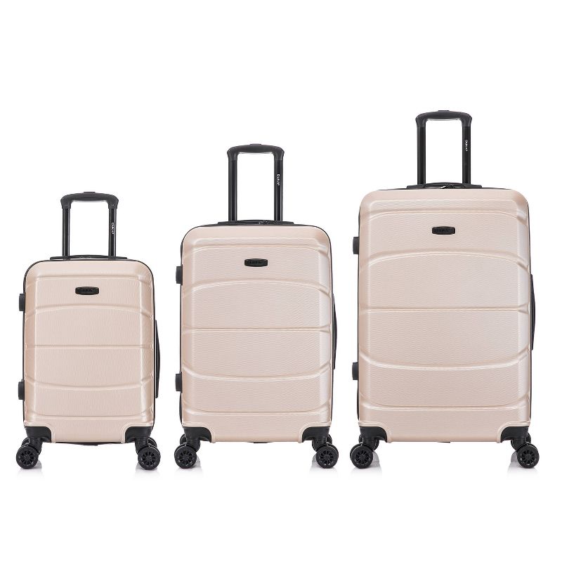 DUKAP Sense 3pc Lightweight Hardside Spinner Luggage Set, 3 of 16