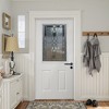 SpassWay 36"W*80"H 2-Panel Exterior Frosted Glass Prehung Front Entry Door Primed Interior Fiberglass Entrance Door - 3 of 4