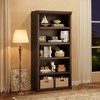 Acekool Farmhouse Bookcase with Storage, Wooden Bookshelf for Home Office, Living Room, Bedroom - 2 of 4