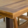 Della Rectangle Acacia Wood Dining Table - Teak Finish - Christopher Knight Home: Weather-Resistant Patio Furniture - 4 of 4
