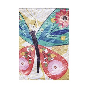 Folk Butterfly Moire Garden Flag - 1 of 4