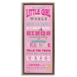 Stupell Industries Favorite Little Girl In The World, 11" x 25" - 1 of 4