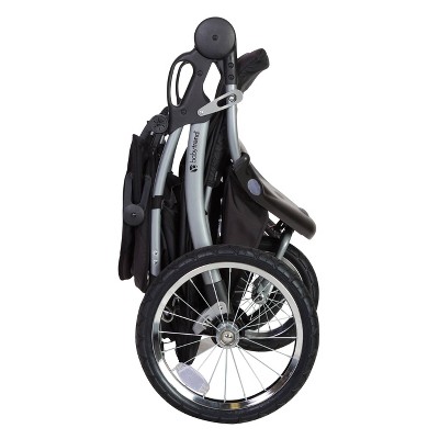 Griffin Black Double Jogging Stroller with Steel Frame