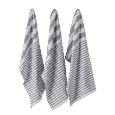 Design Imports Mineral French Terry Nautical Stripe Dishtowel Set/3