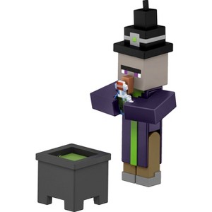 Minecraft Witch Action Figures & Accessories Collection 3.25" Scale & Pixelated Design - 1 of 4