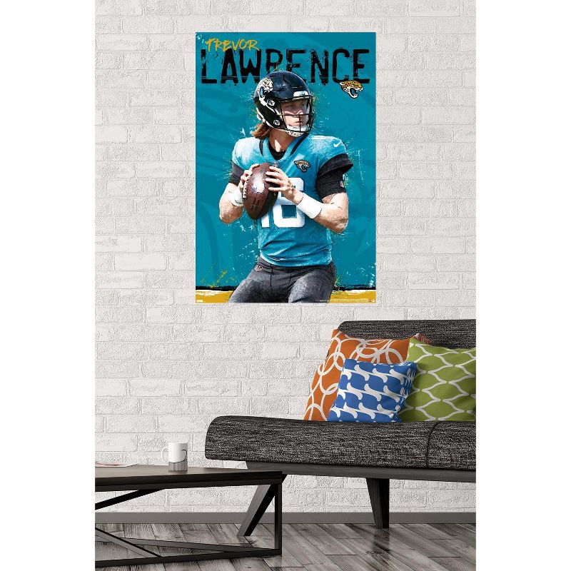 Trends International NFL Jacksonville Jaguars - Trevor Lawrence 21 Unframed Wall Poster Prints, 2 of 7